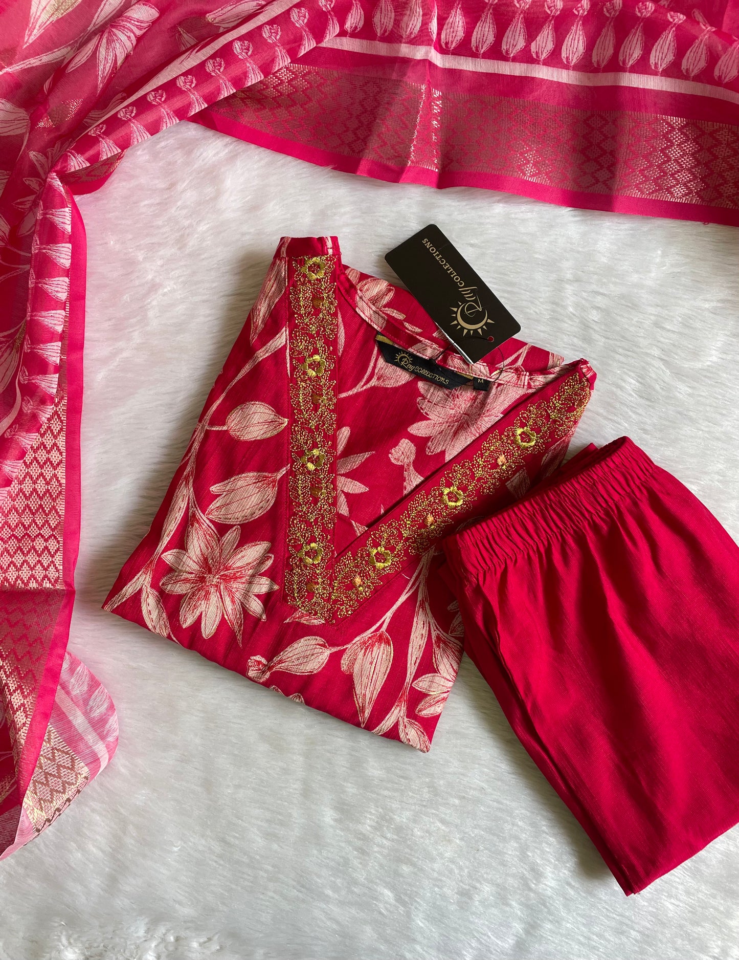 Premium Quality Vatican Silk 3pc Kurta Sets