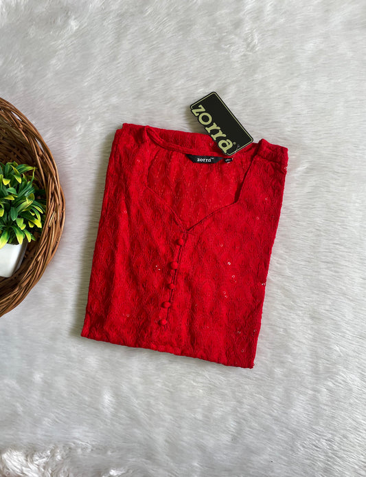 Hotselling Chikankari Kurtis
