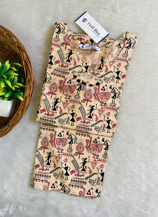 Cotton Kalamkari Kurtis