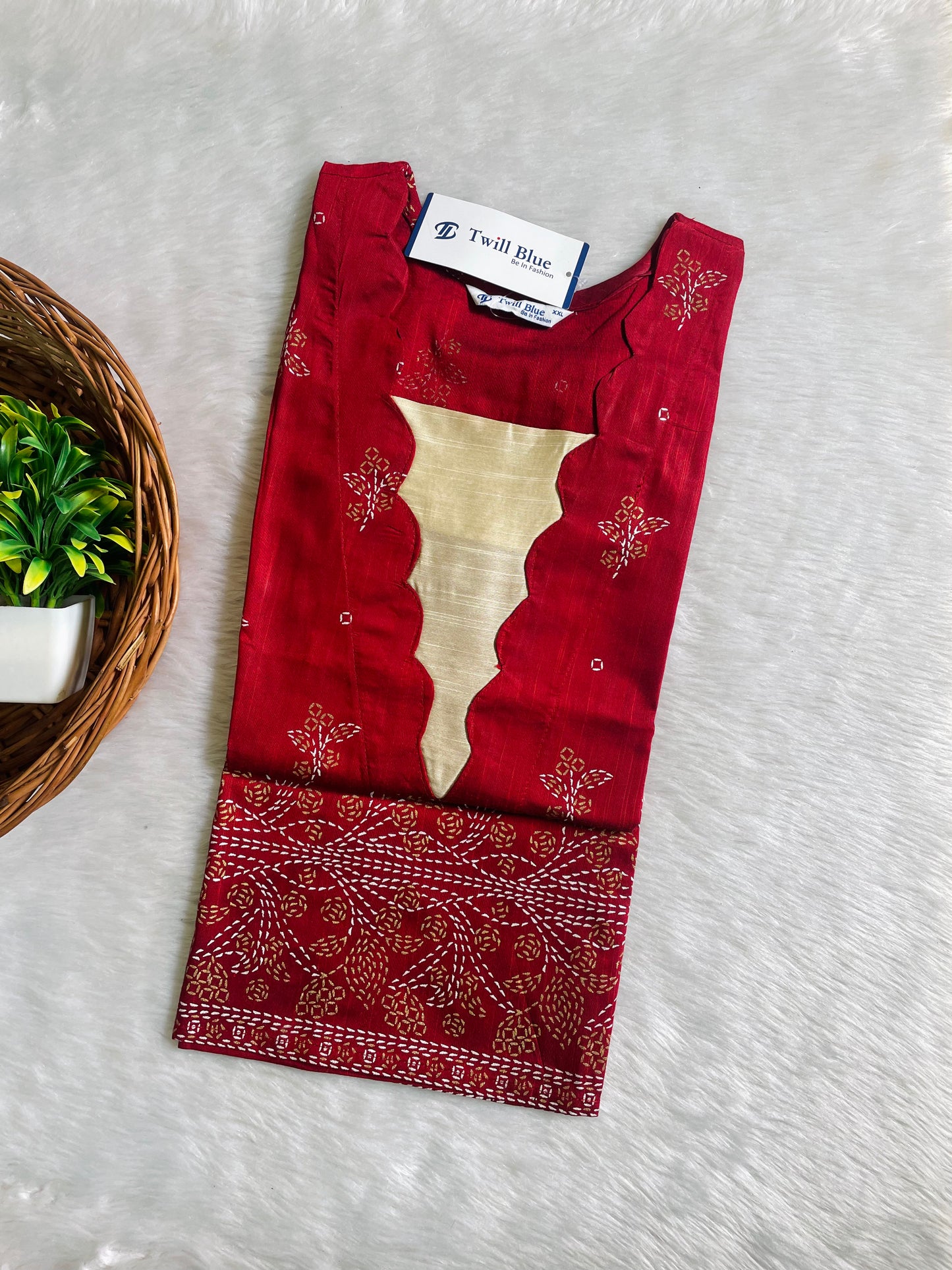 Festive Buti Silk Kurtis