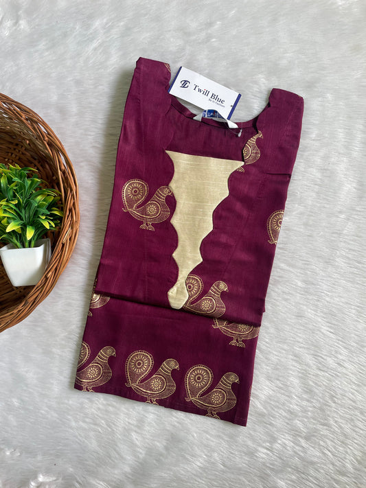 Festive Buti Silk Kurtis