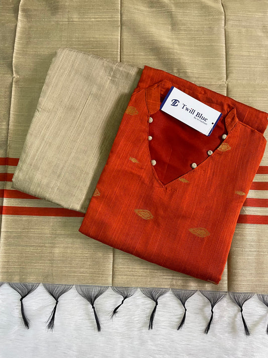 Festive Silk Cotton 3pc Kurta Sets
