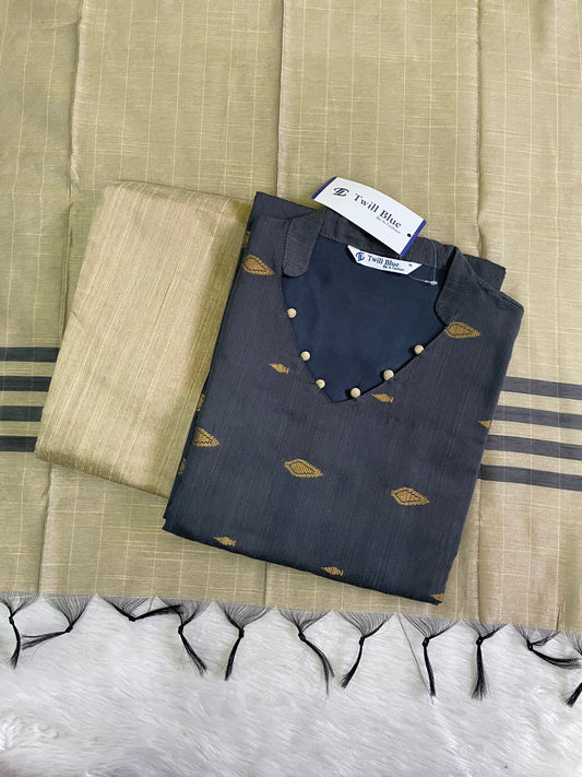 Festive Silk Cotton 3pc Kurta Sets