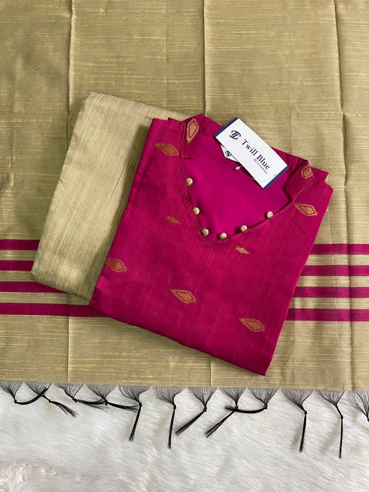 Festive Silk Cotton 3pc Kurta Sets