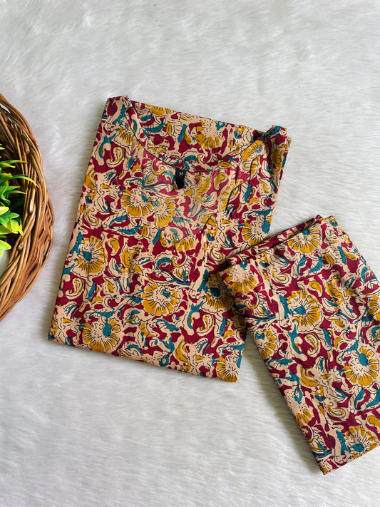 Kalamkari Cotton Co-ord Sets (JOY057)