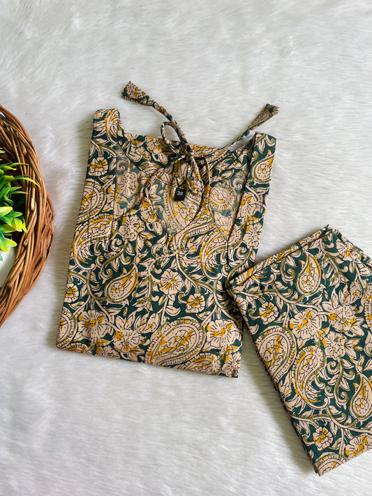 Kalamkari Cotton Co-ord Sets (JOY057)