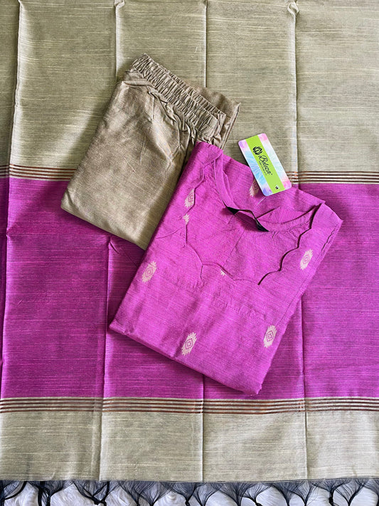 Premium Raw Silk Kurta Sets (JOY047)