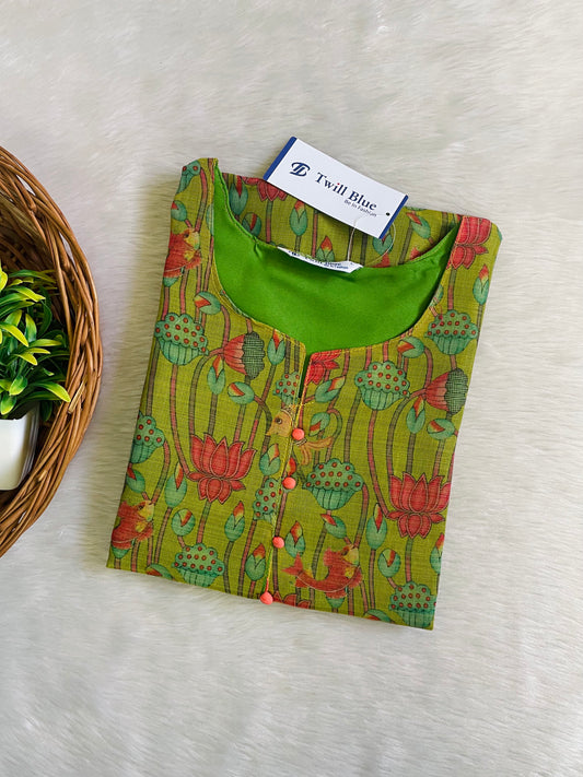 Tissue Silk Kurtis