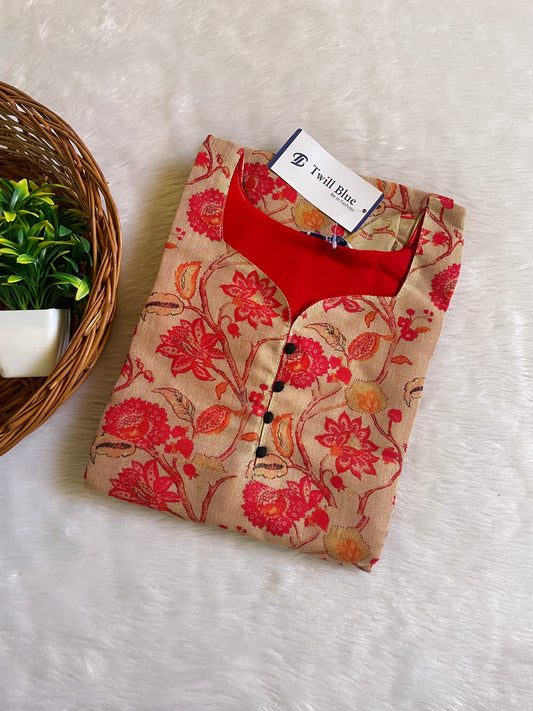 Tissue Silk Kurtis