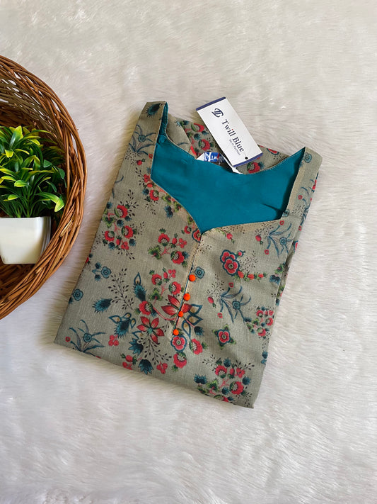 Tissue Silk Kurtis
