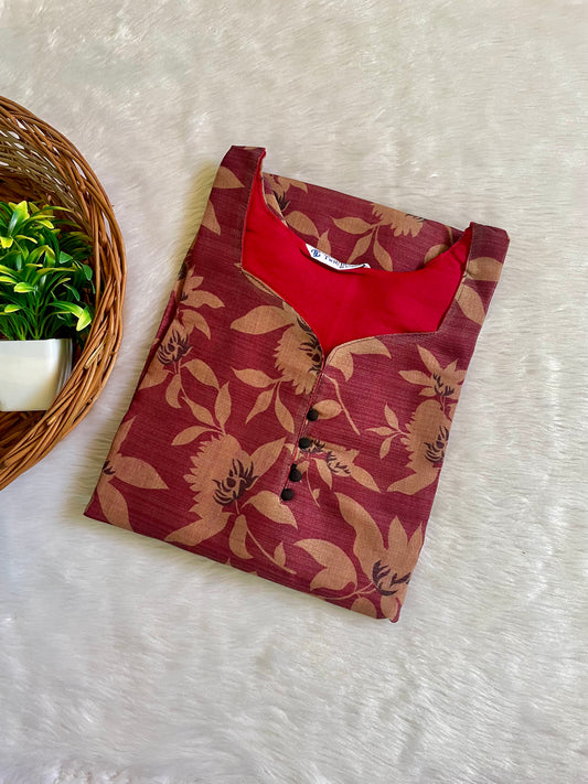 Tissue Silk Kurtis
