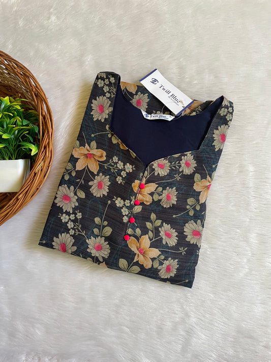 Tissue Silk Kurtis