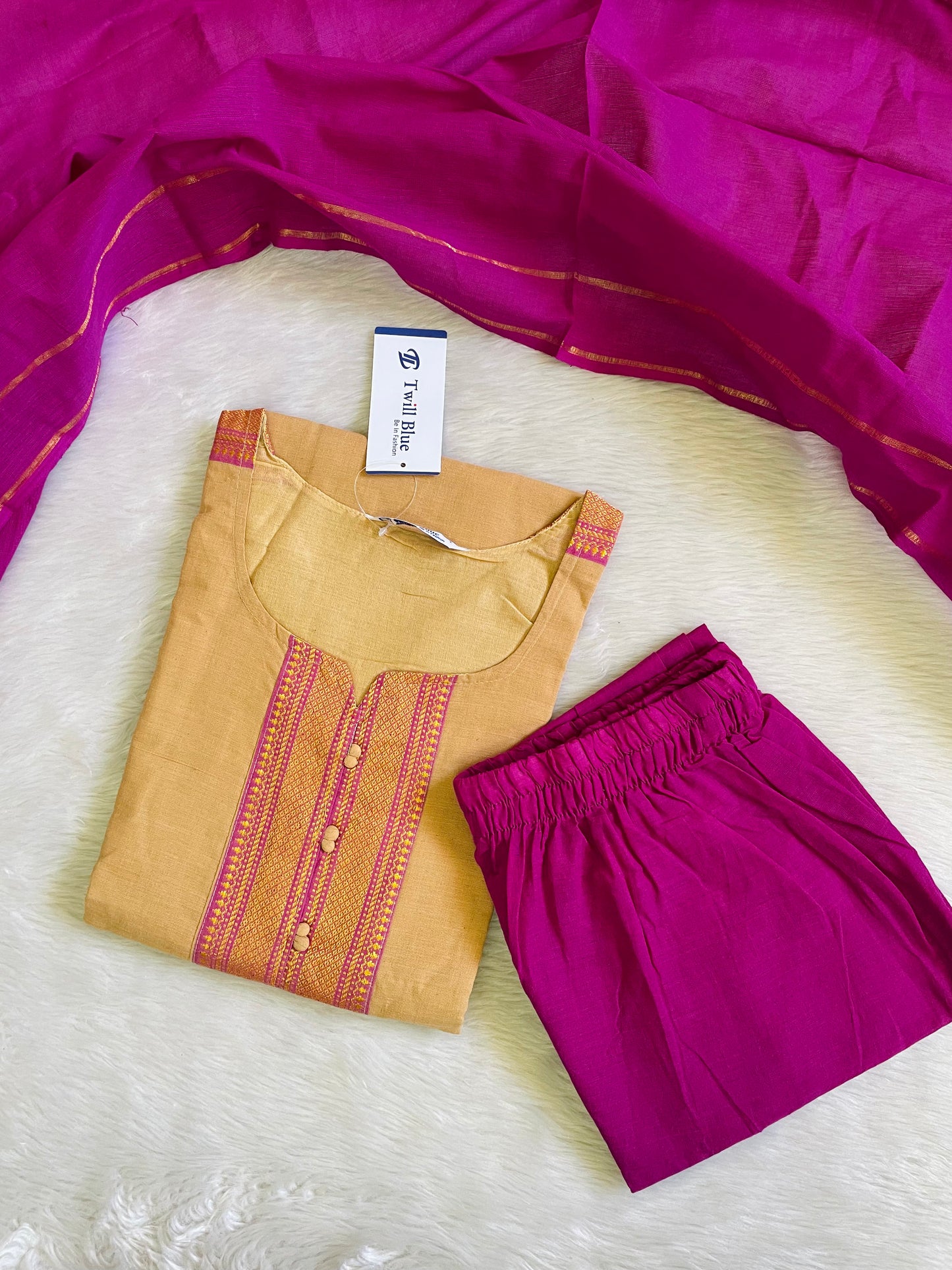 Premium Chettinad Cotton Kurta Sets (JOY060)