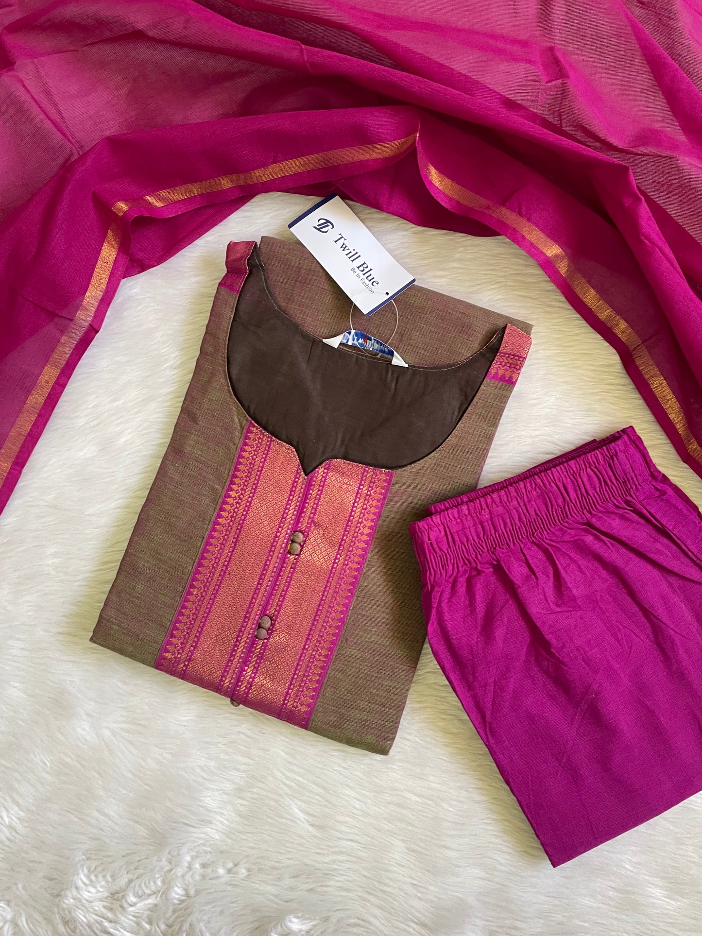 Premium Chettinad Cotton Kurta Sets (JOY060)