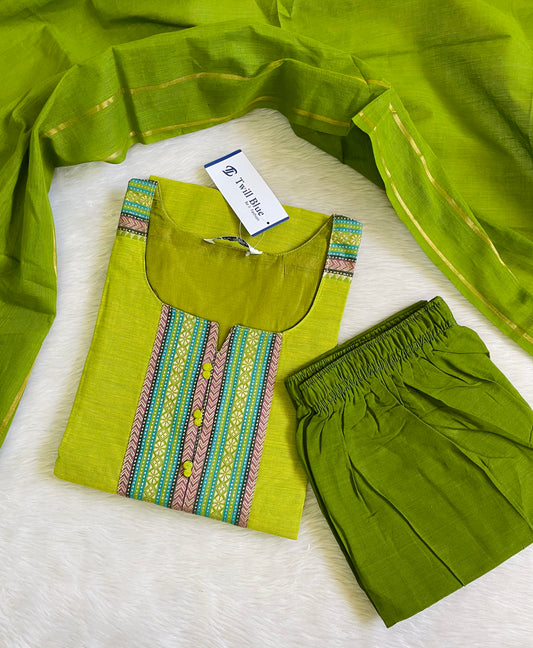 Premium Chettinad Cotton Kurta Sets (JOY060)