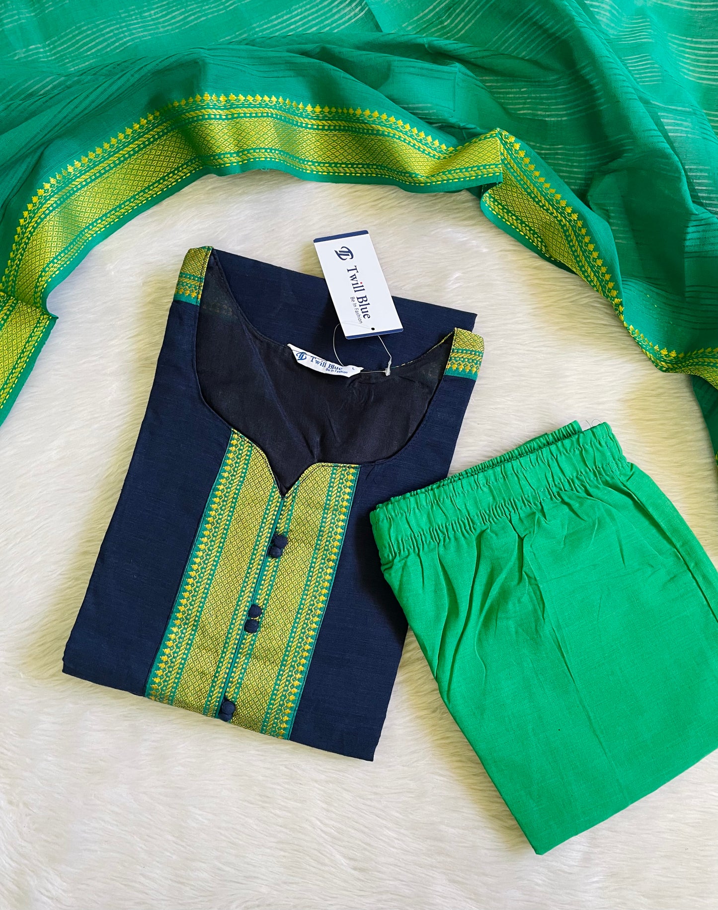 Premium Chettinad Cotton Kurta Sets (JOY060)