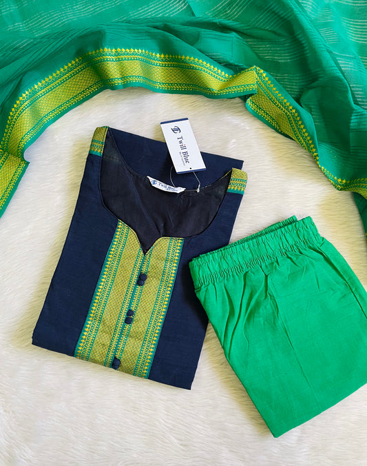 Premium Chettinad Cotton Kurta Sets (JOY060)