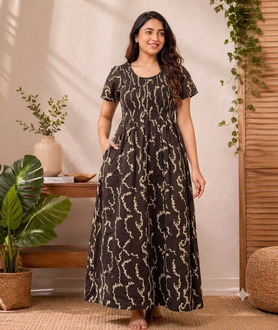 Smokey Model Nighty (Brown)