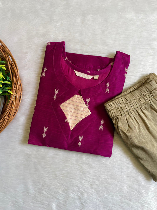 Raw Silk Kurta Pant Sets