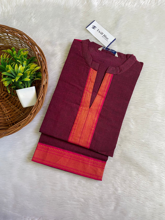 Chettinad Cotton Silk Kurtis