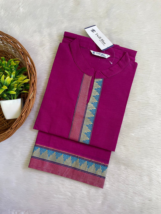 Chettinad Cotton Silk Kurtis