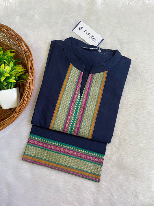 Chettinad Cotton Silk Kurtis