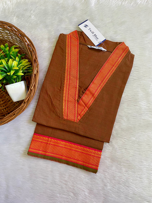 Chettinad Cotton Silk Kurtis