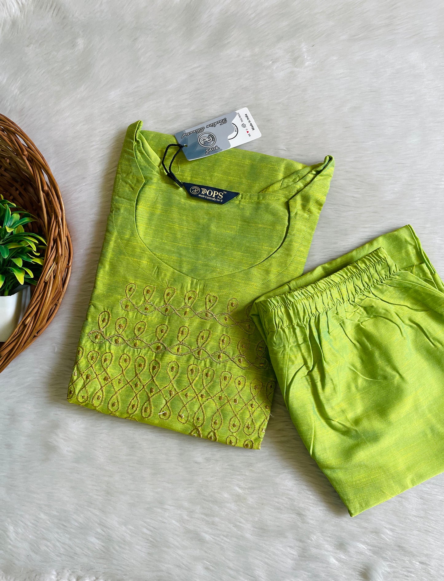 Kolam Raw Silk Co-ord Sets (JOY065)