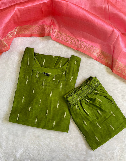 Premium Raw Silk Kurta Sets (JOY047)