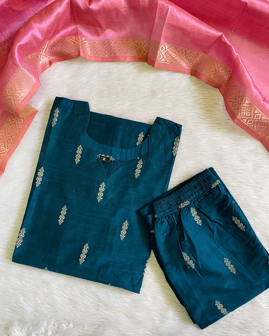 Premium Raw Silk Kurta Sets (JOY047)