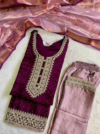 Festive Wear Kurta Sets with Lining (JOY069) (V)