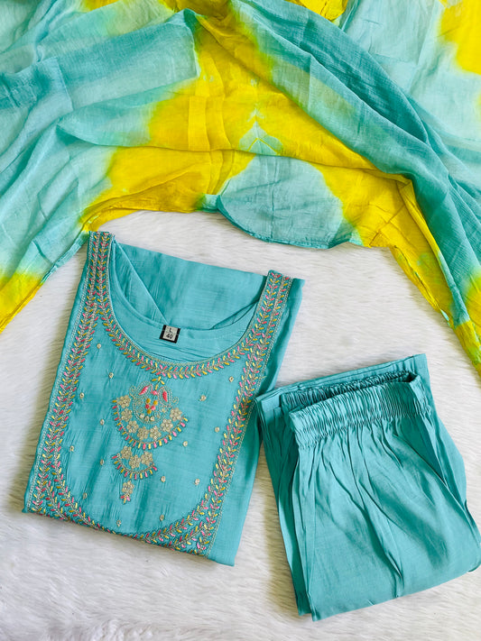 Festive Wear Kurta Sets with Lining (JOY069)