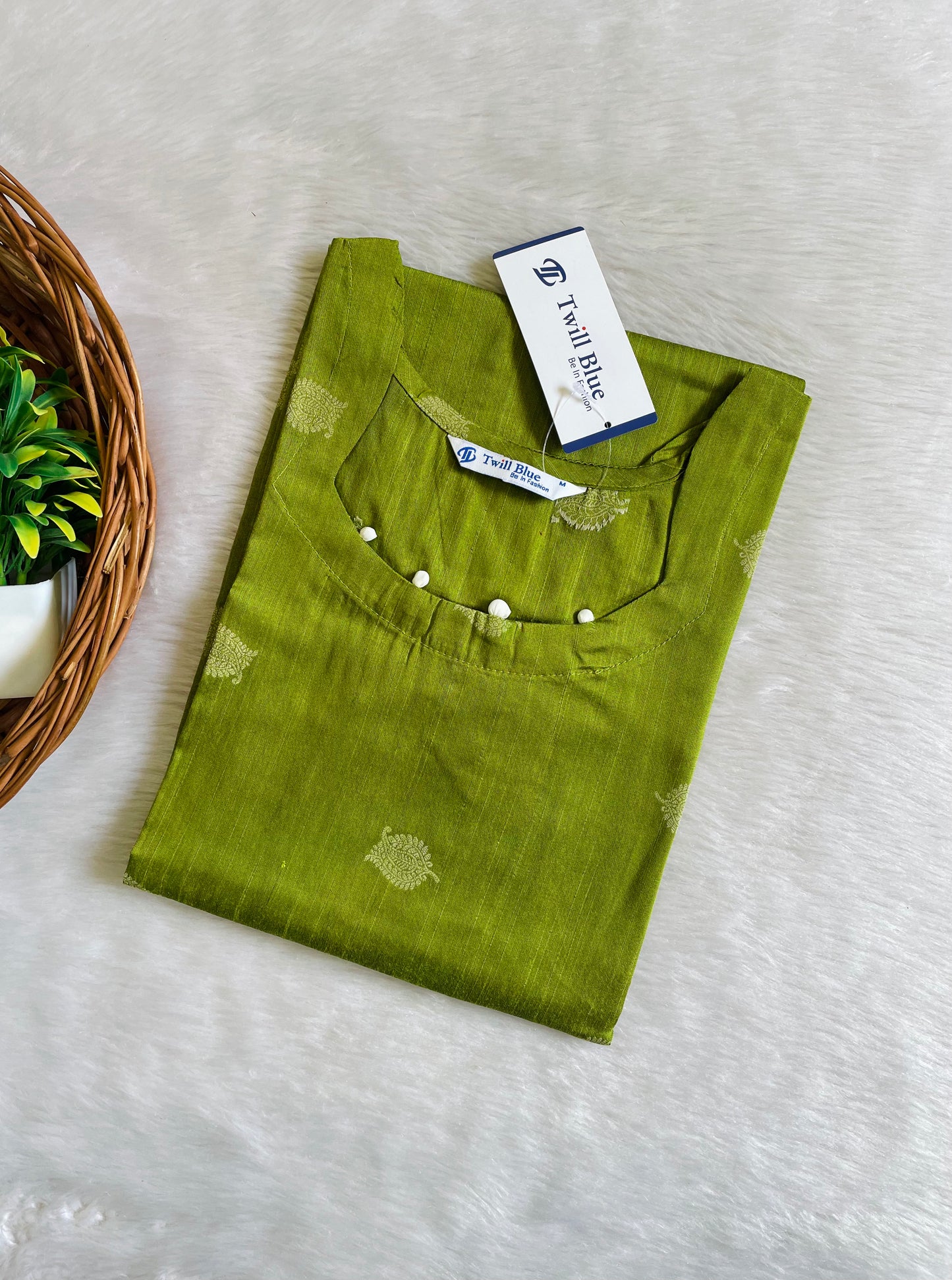 Festive Buta Silk Kurtis