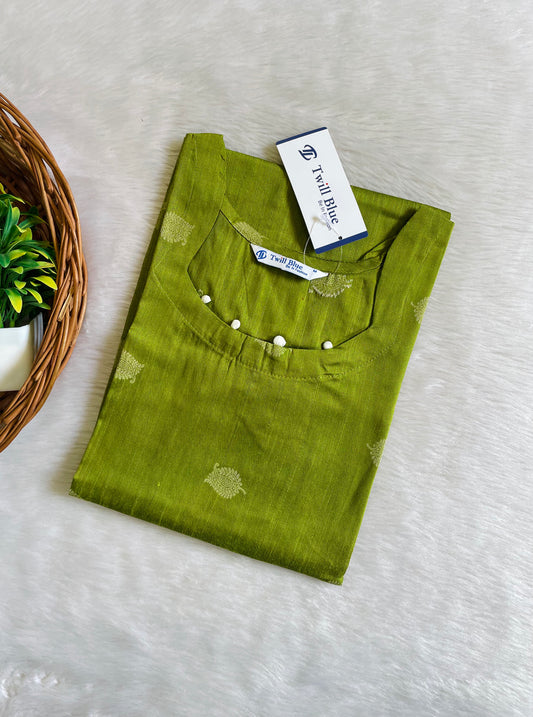 Festive Buta Silk Kurtis