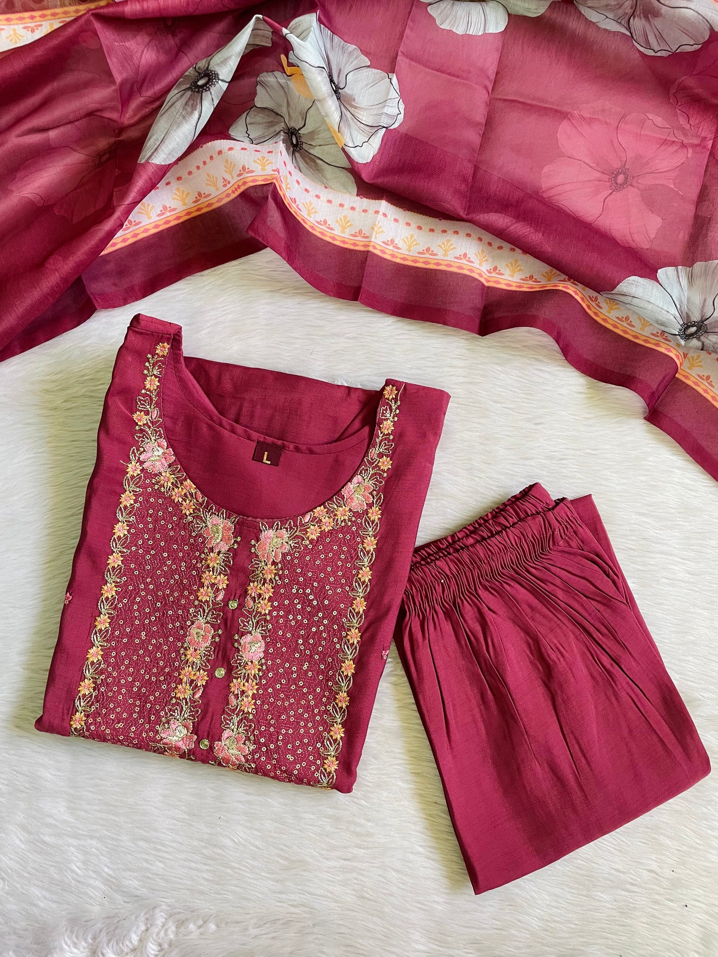 Festive Wear Kurta Sets with Lining (JOY069)