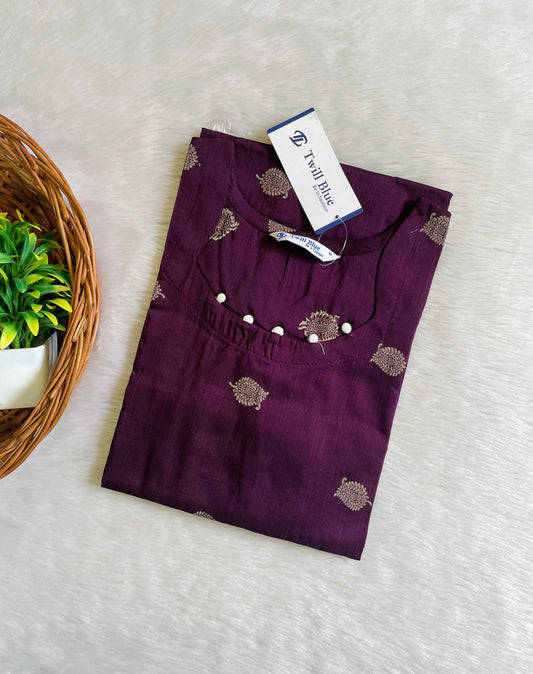 Festive Buta Silk Kurtis