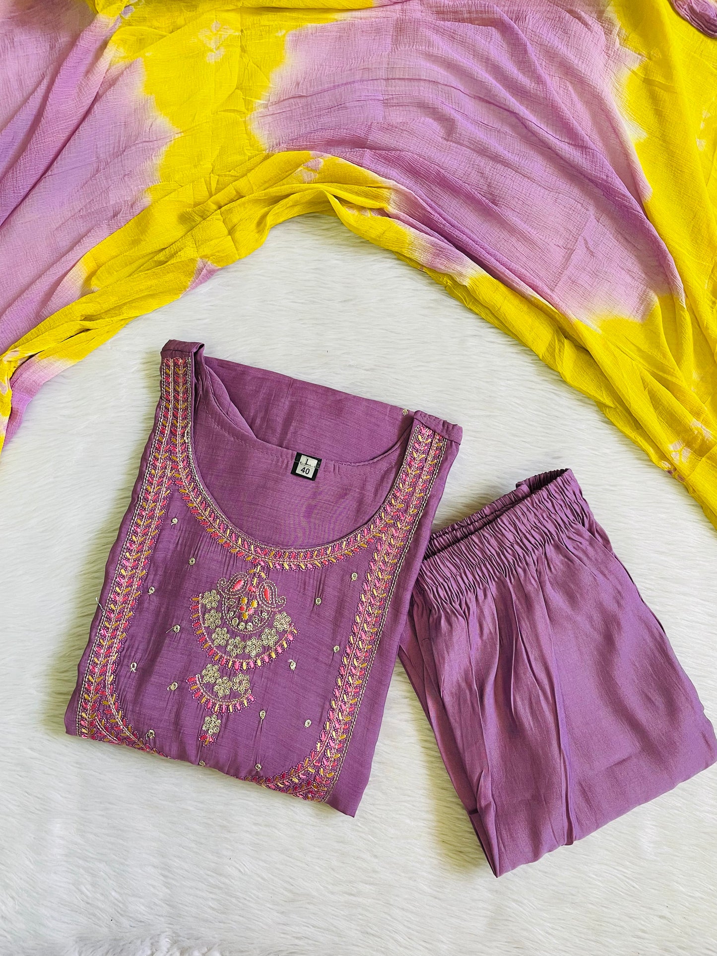 Festive Wear Kurta Sets with Lining (JOY069)