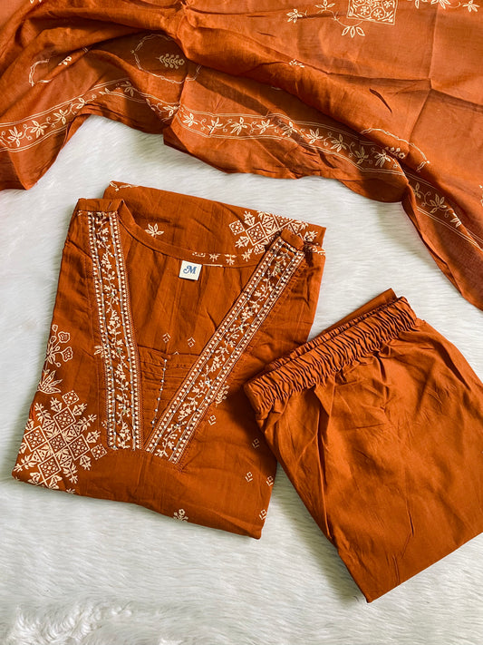Pure Cotton Kurta Sets (JOY046)