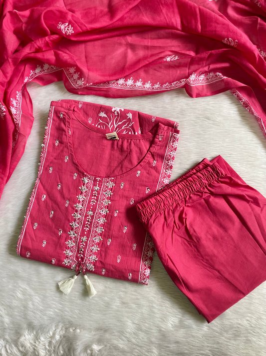 Pure Cotton Kurta Sets (JOY046)