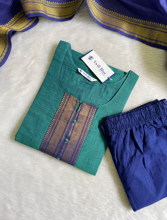Premium Chettinad Cotton Kurta Sets (JOY037)