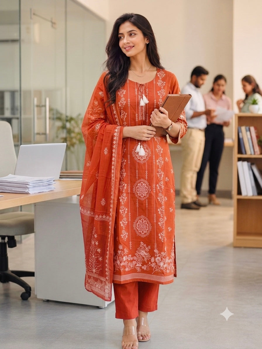 Pure Cotton Kurta Sets (JOY046)