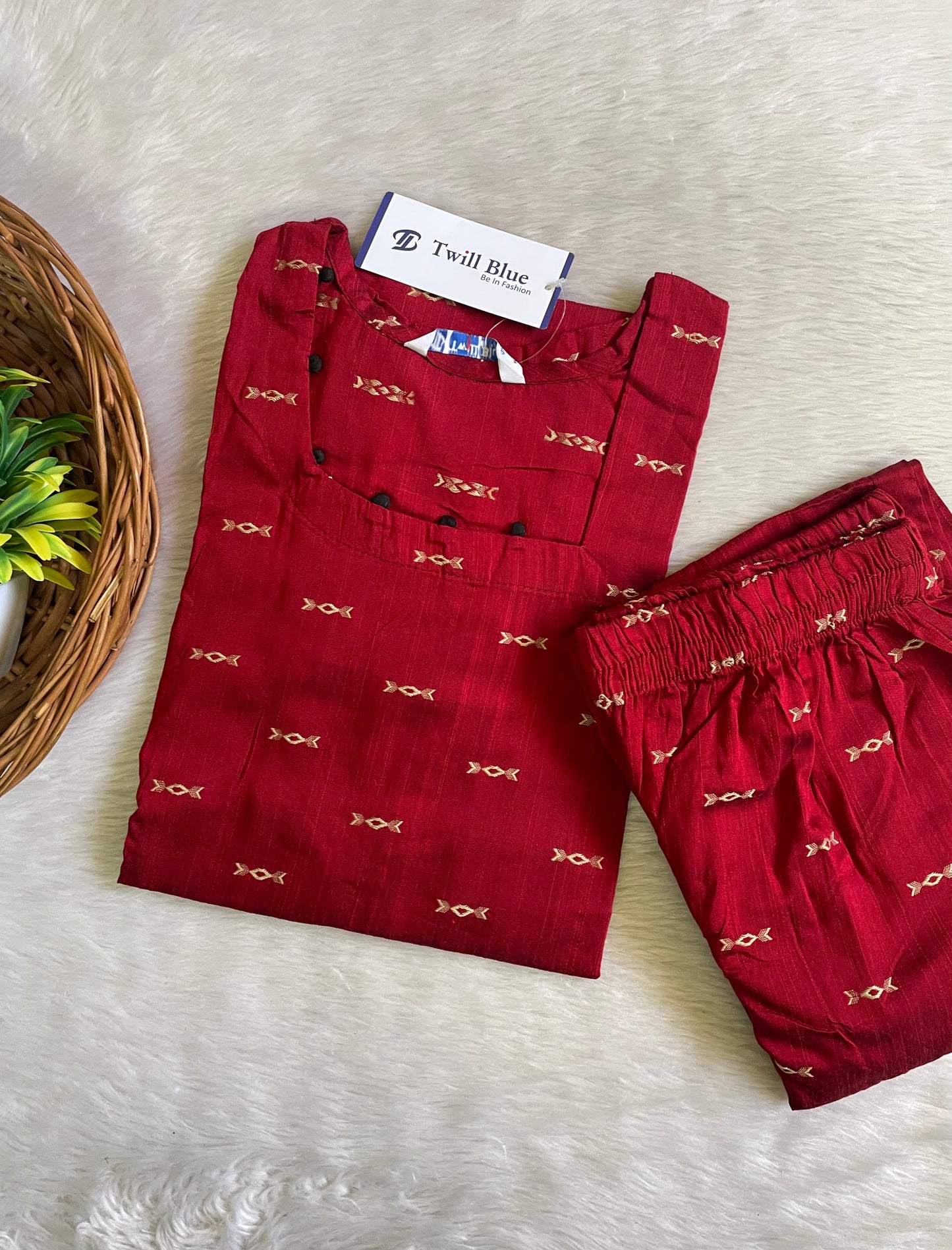 Festive Raw Silk Co-ord Sets (JOY071)
