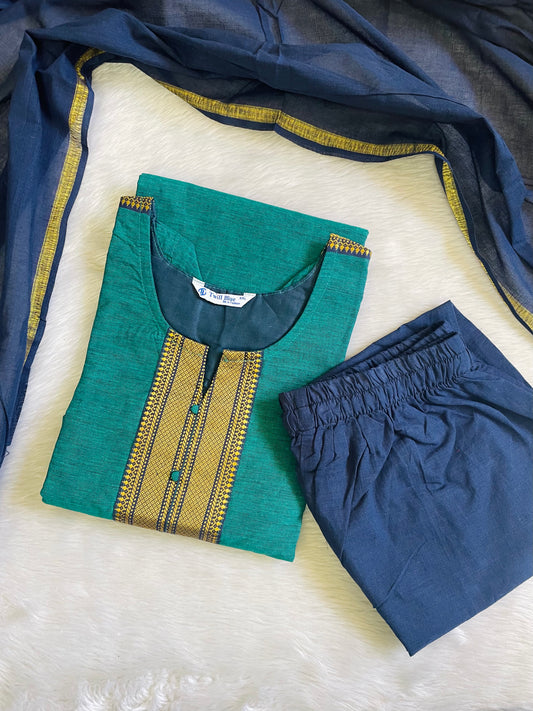 Premium Chettinad Cotton Kurta Sets (JOY072)