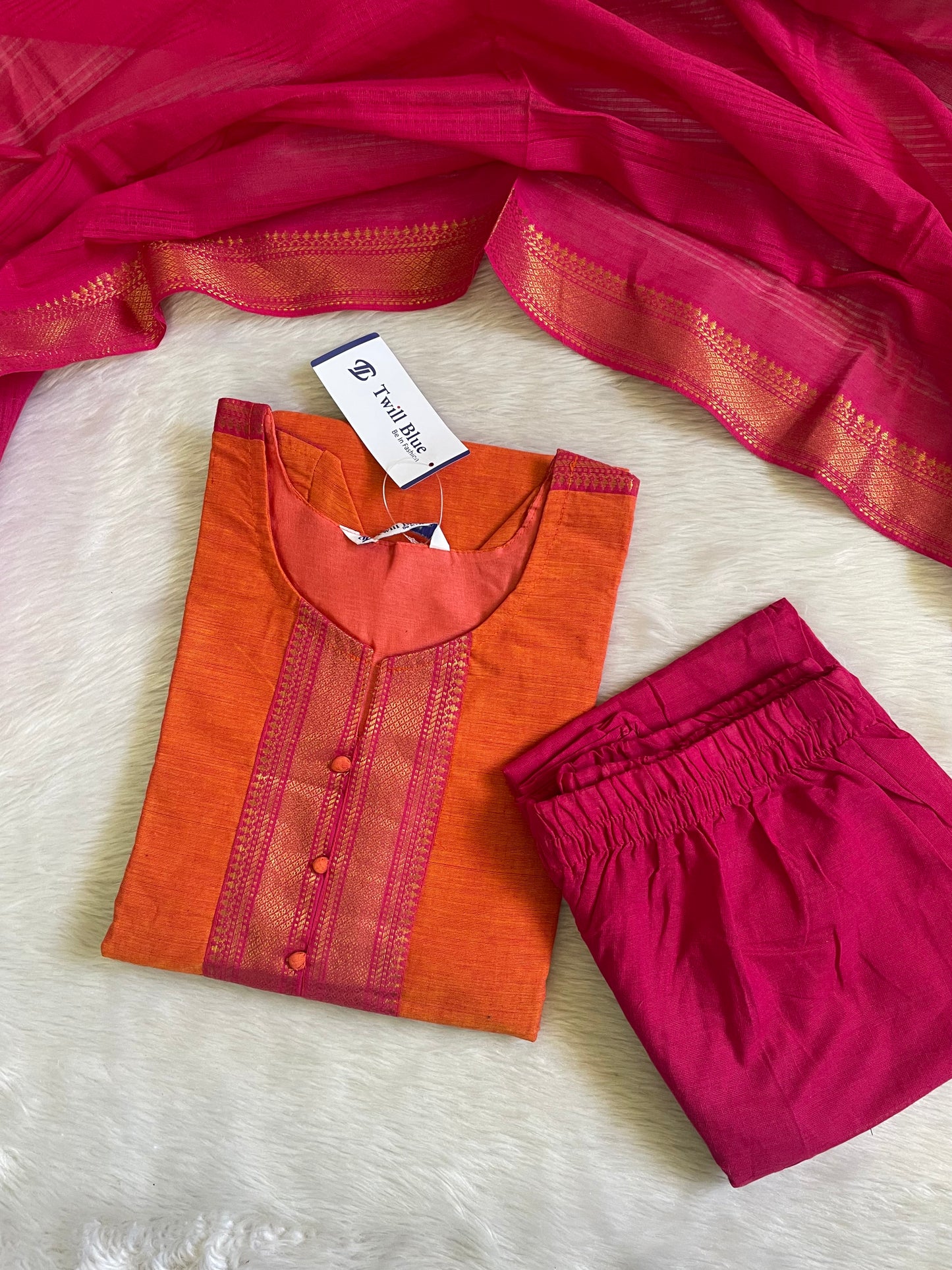 Premium Chettinad Cotton Kurta Sets (JOY072)