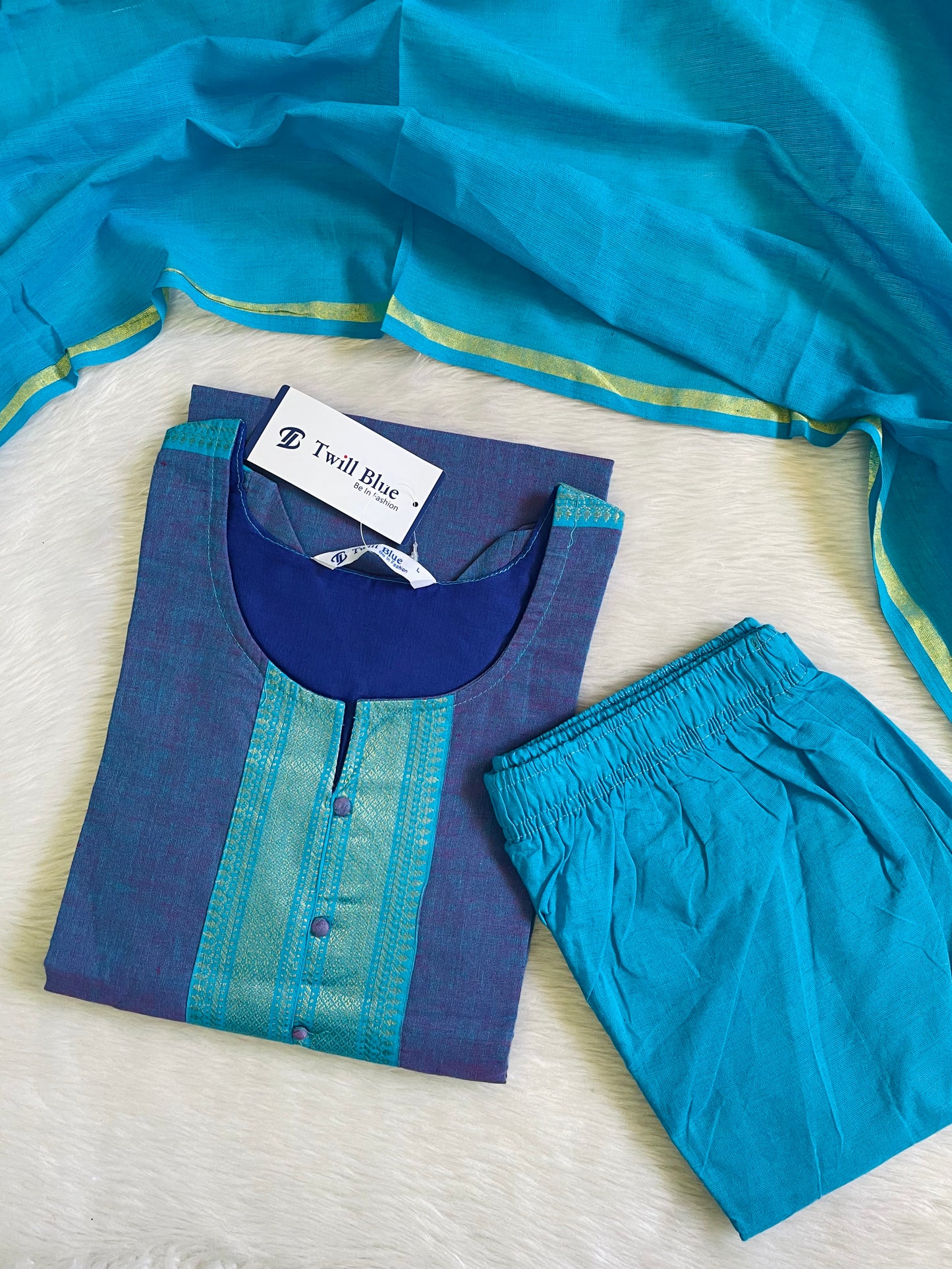 Premium Chettinad Cotton Kurta Sets (JOY072)