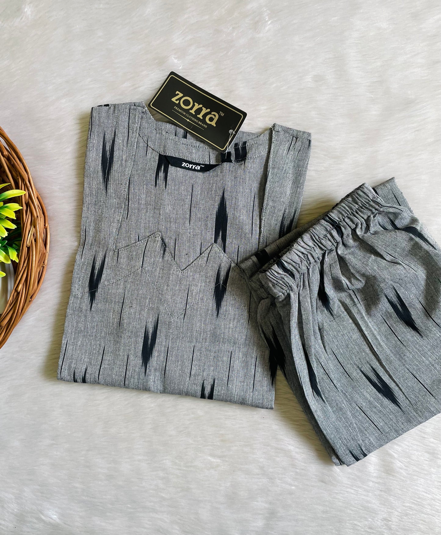 Premium Ikkat Cotton Co-ord Sets (JOY073)