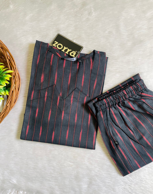 Premium Ikkat Cotton Co-ord Sets (JOY073)