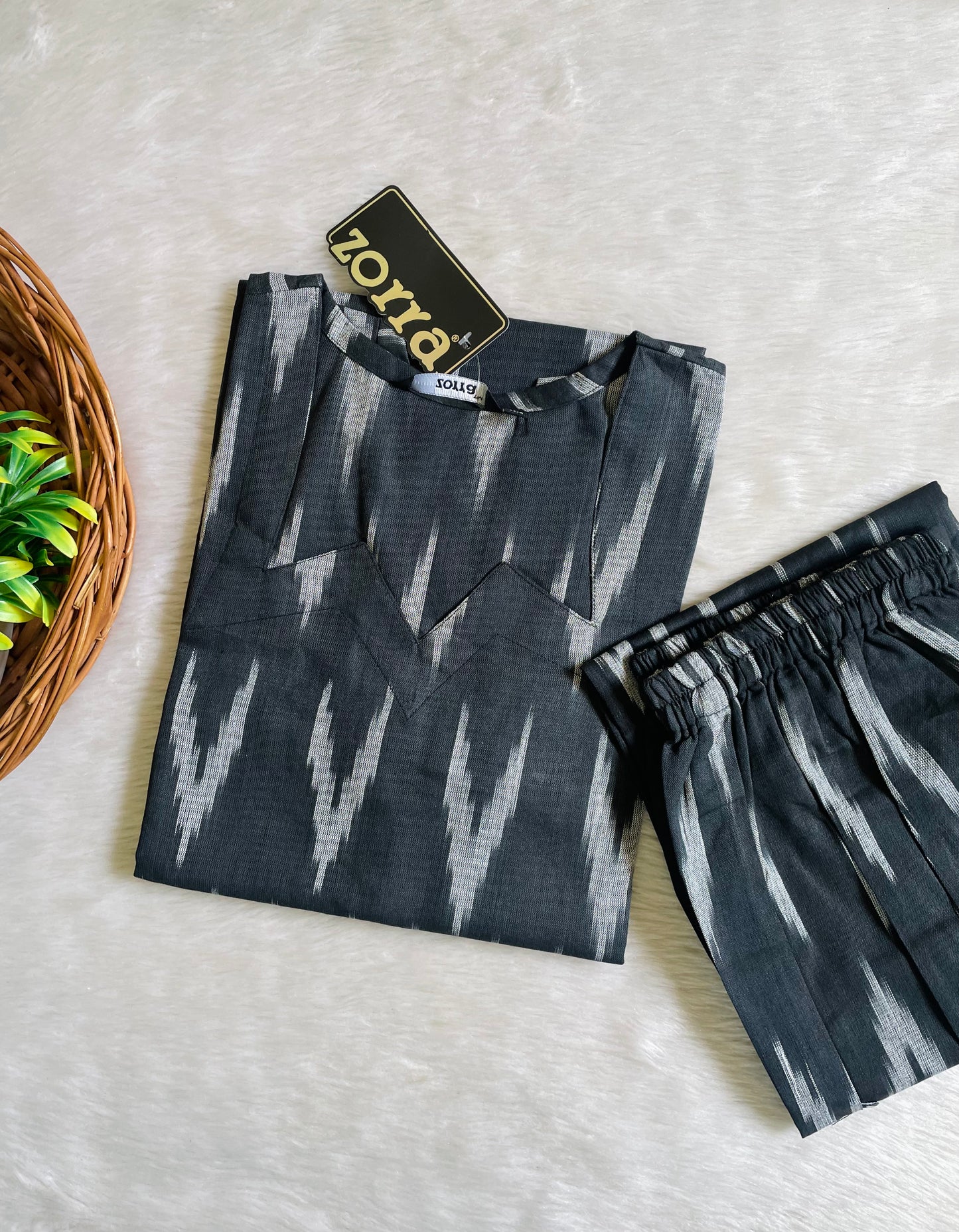 Ikkat Cotton Co-ord Sets (JOY073)