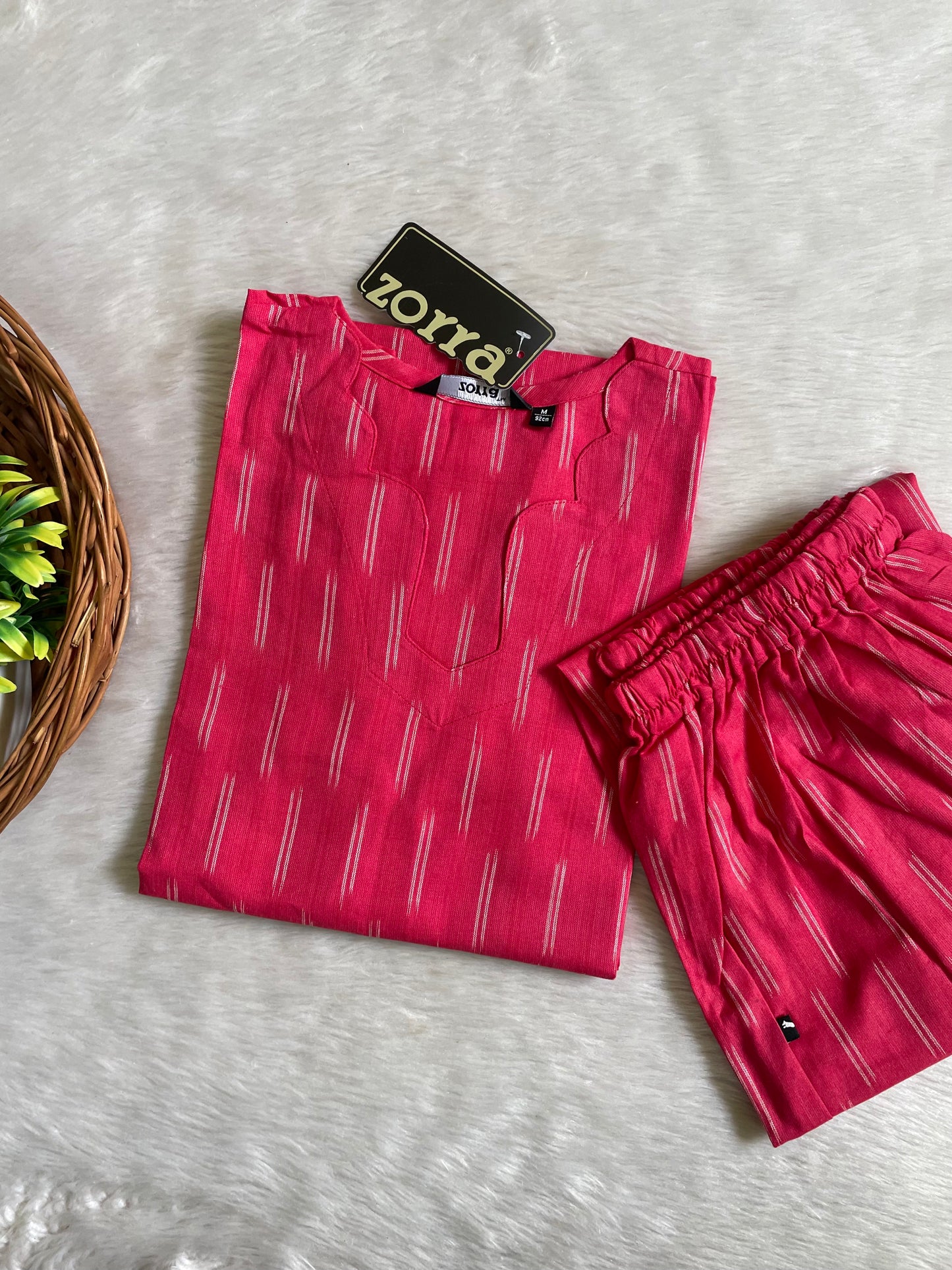 Premium Ikkat Cotton Co-ord Sets (JOY073)