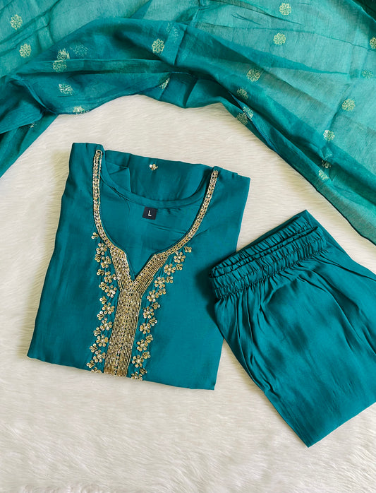Festive Wear Kurta Sets with Lining (JOY074)